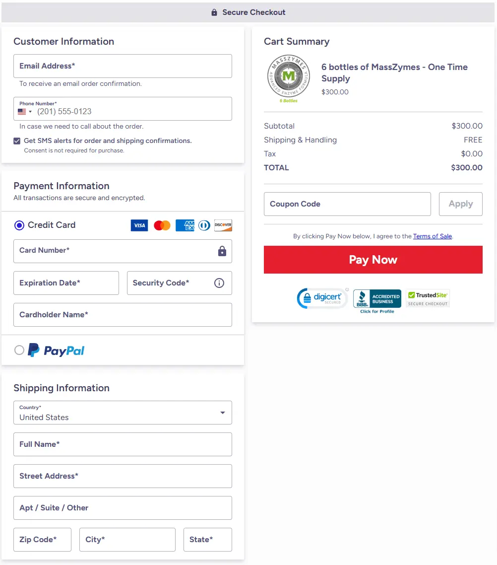 masszymes buy page